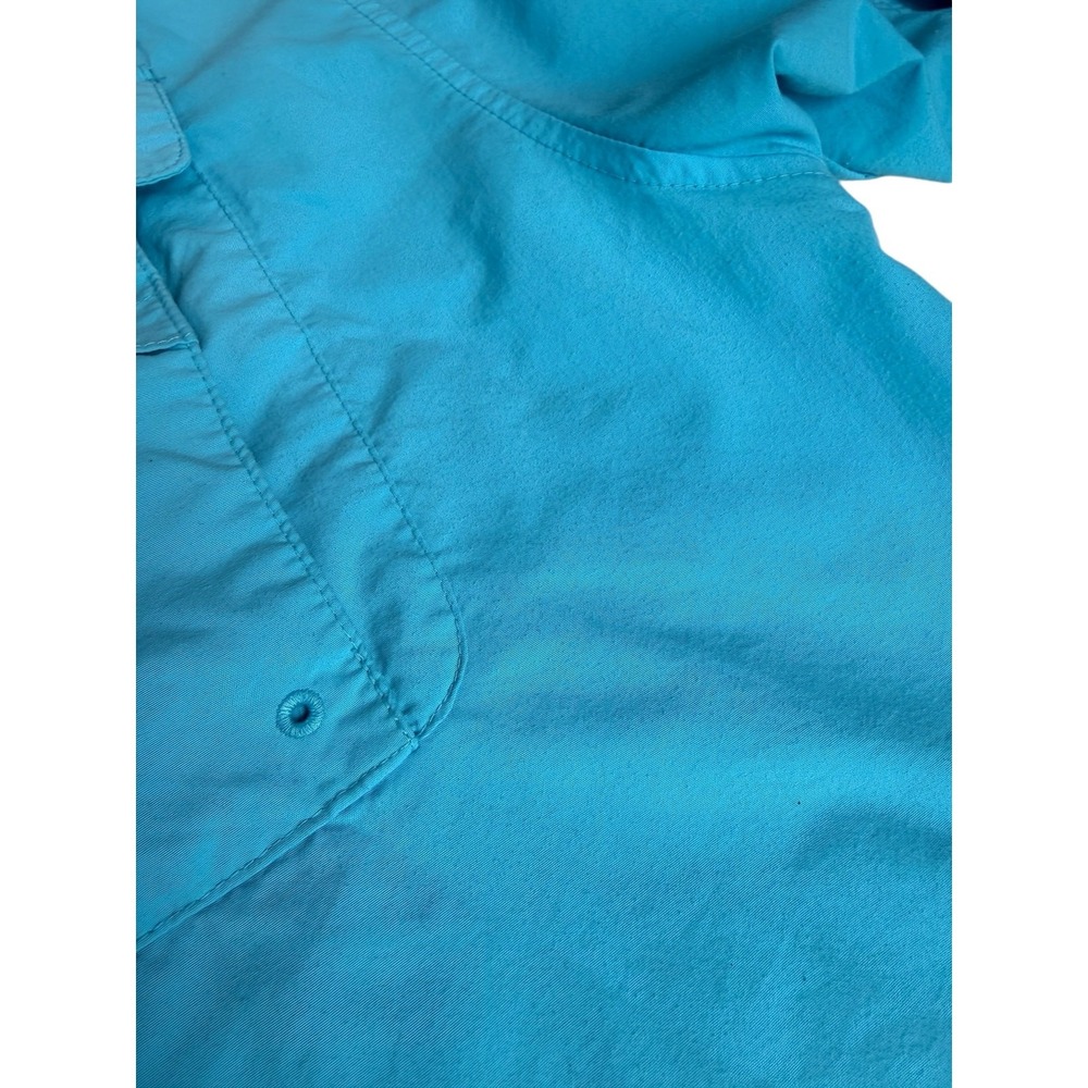 Columbia PFG Mens Teal Fishing Shirt 2XL Vented Long Sleeve Relaxed Fit Casual - Picture 4 of 13